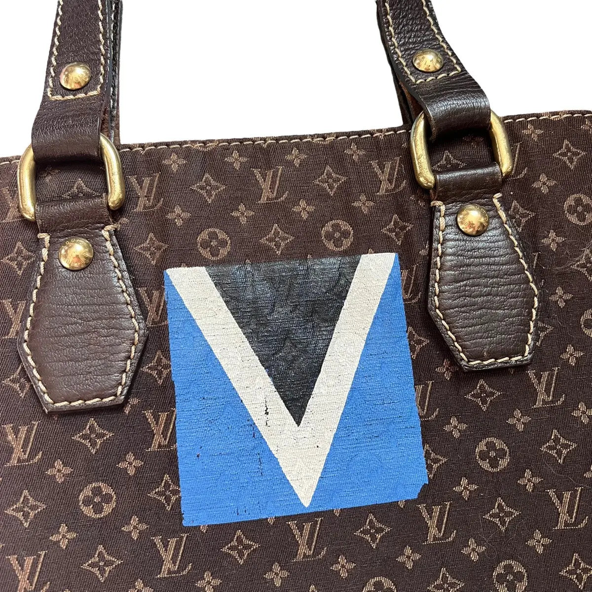 Louis Vuitton Mini Lin Monogram Sac Plat Tote Bag