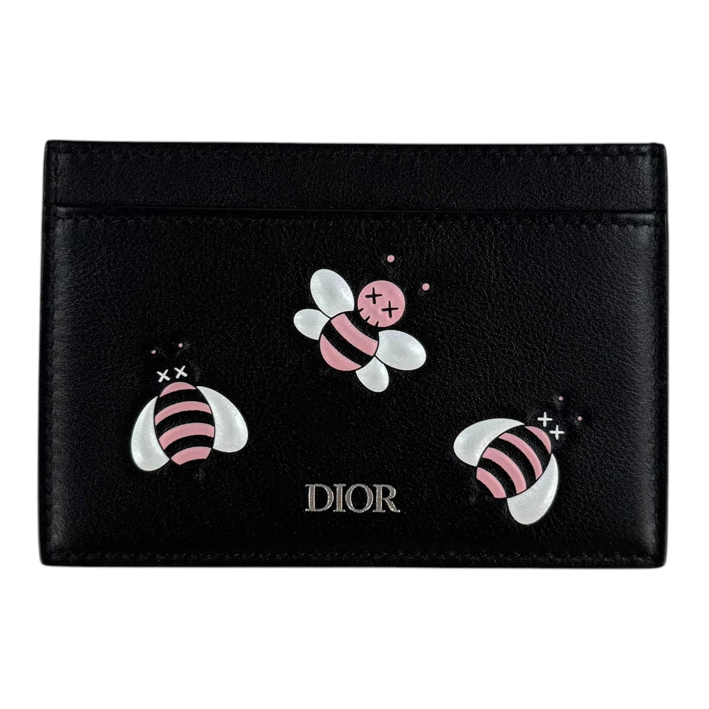 Dior x Kaws Bee Leather Card Holder Wallet
