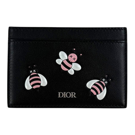 Dior x Kaws Bee Leather Card Holder Wallet