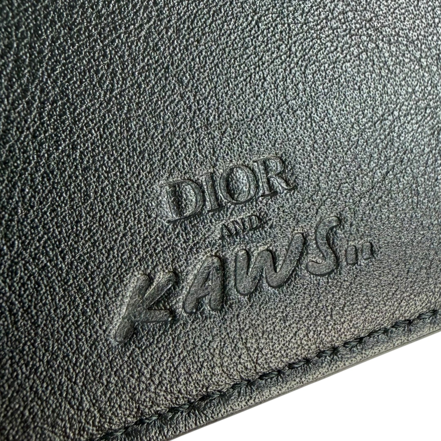 Dior x Kaws Bee Leather Card Holder Wallet
