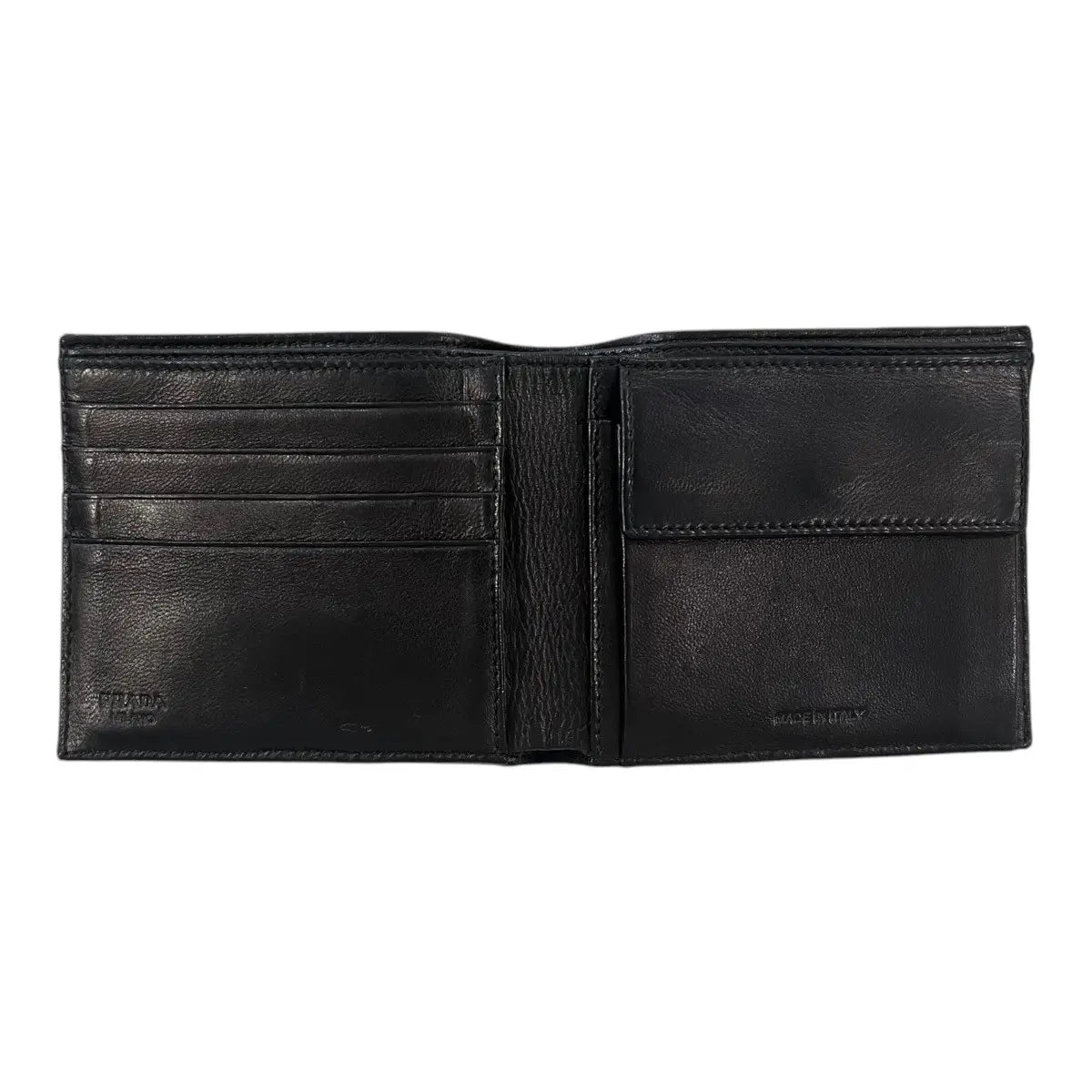 Prada Skull & Crossbones Tessuto Nylon Bifold Wallet