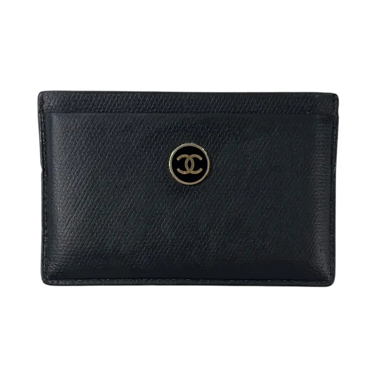 Chanel CC Logo Leather Card Holder Wallet