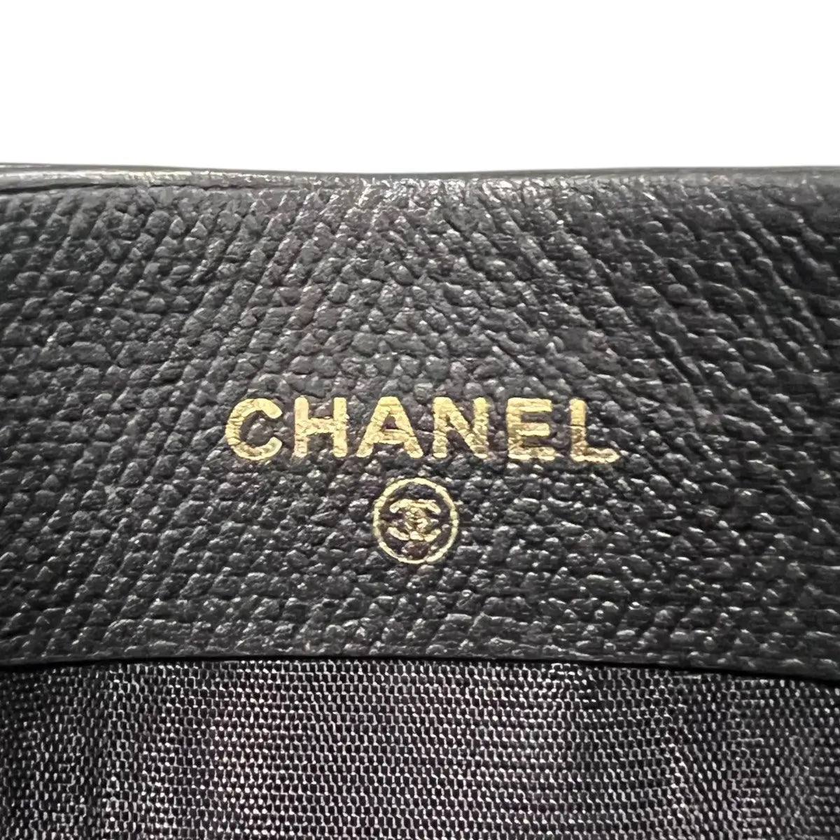 Chanel CC Logo Leather Card Holder Wallet