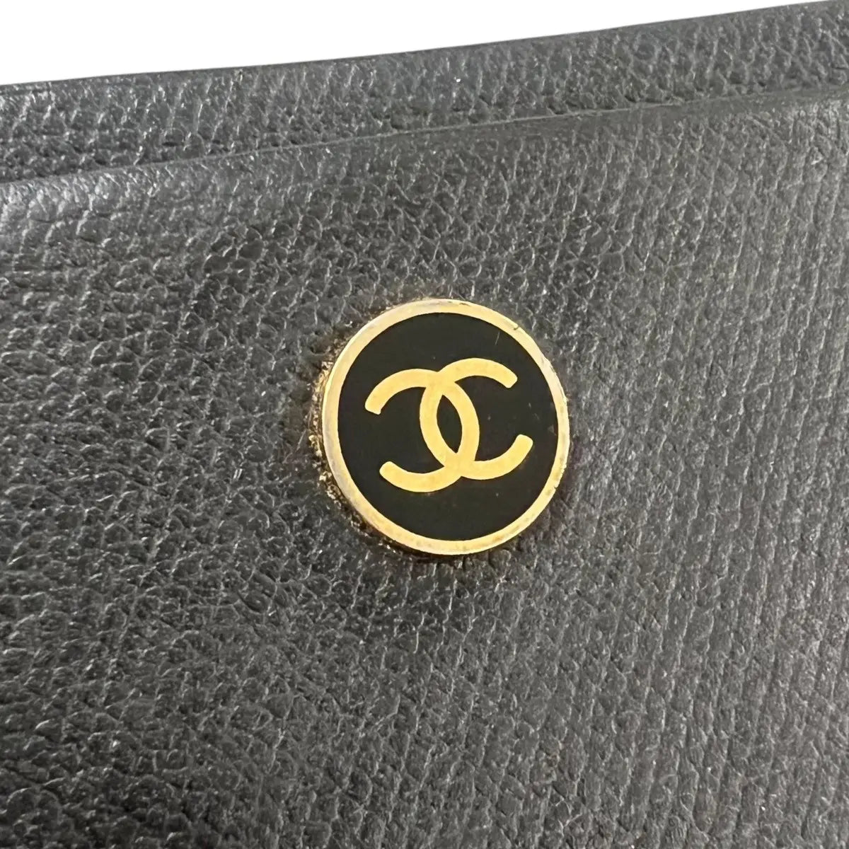 Chanel CC Logo Leather Card Holder Wallet
