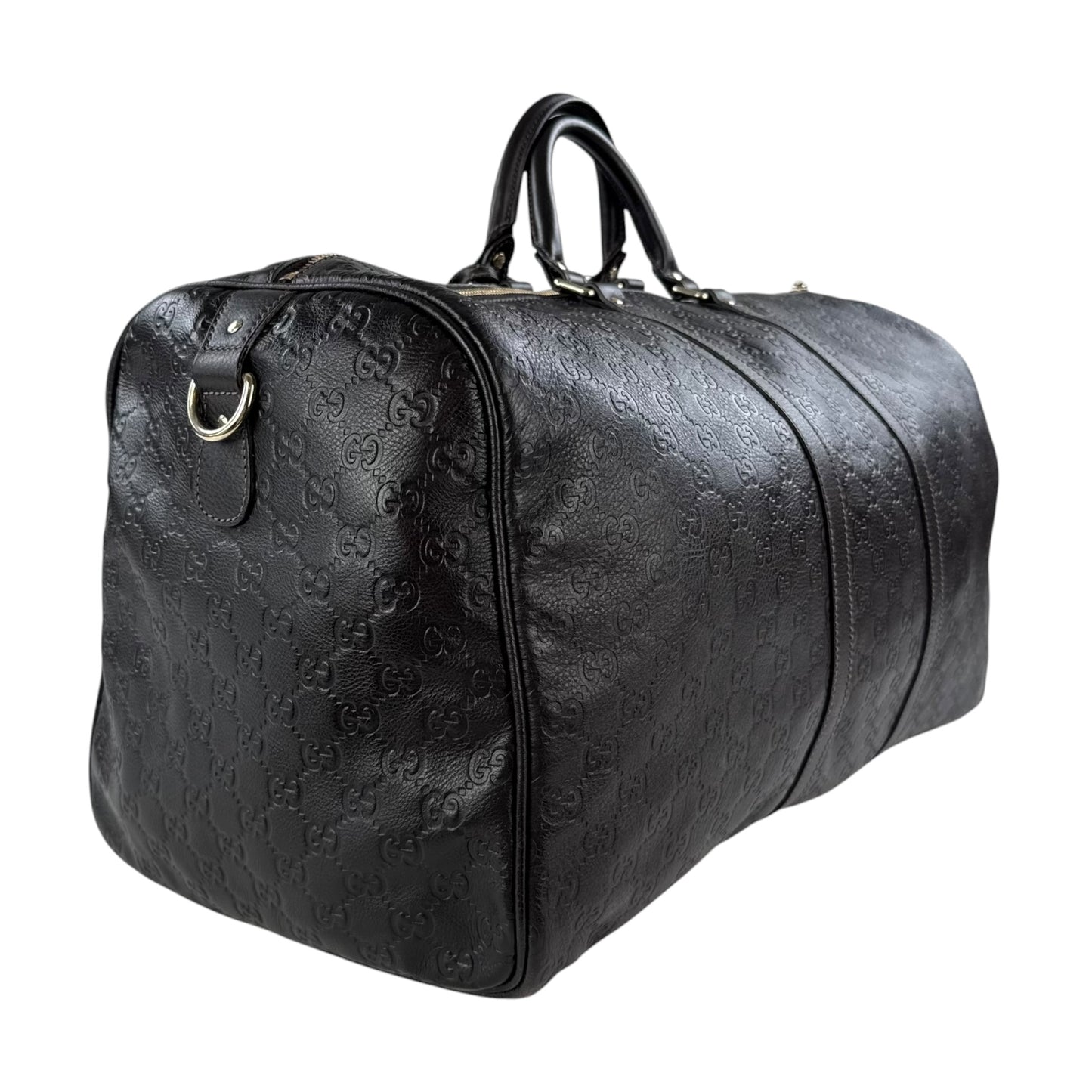 Gucci Monogram Leather Duffle Bag