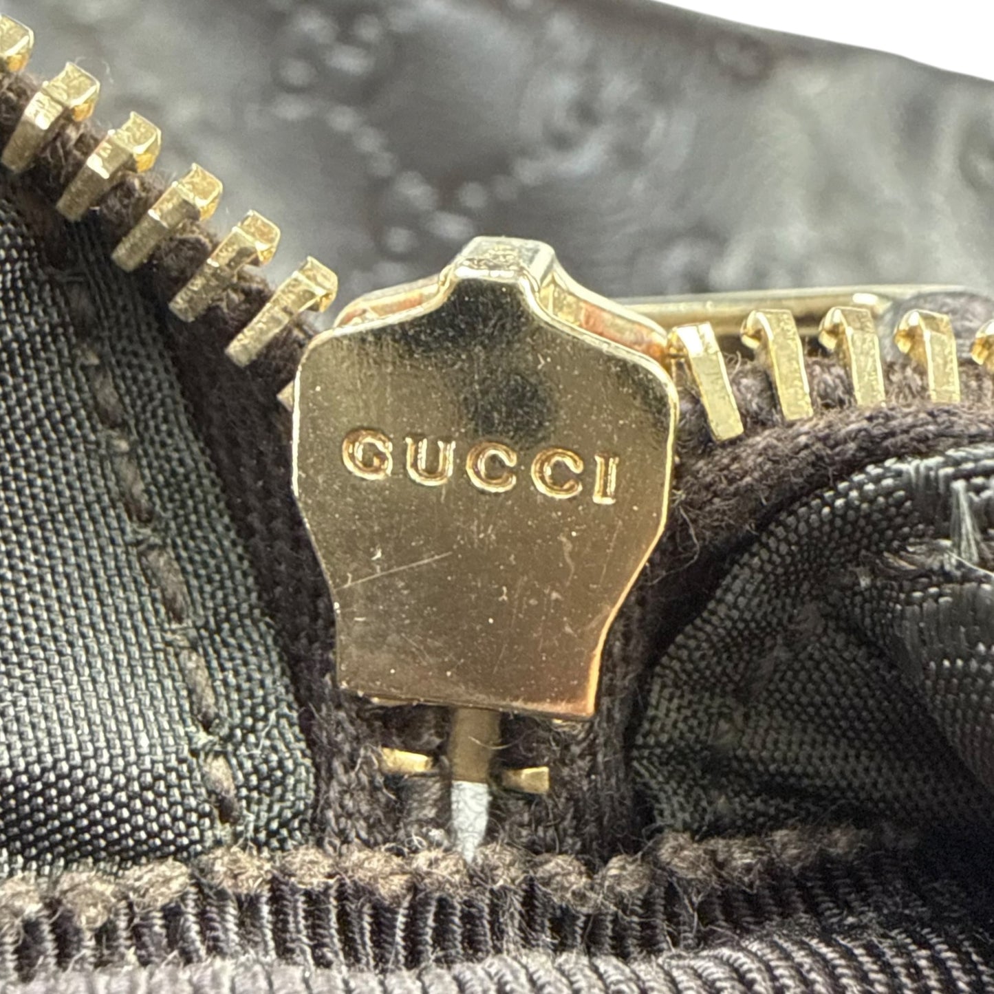 Gucci Monogram Leather Duffle Bag