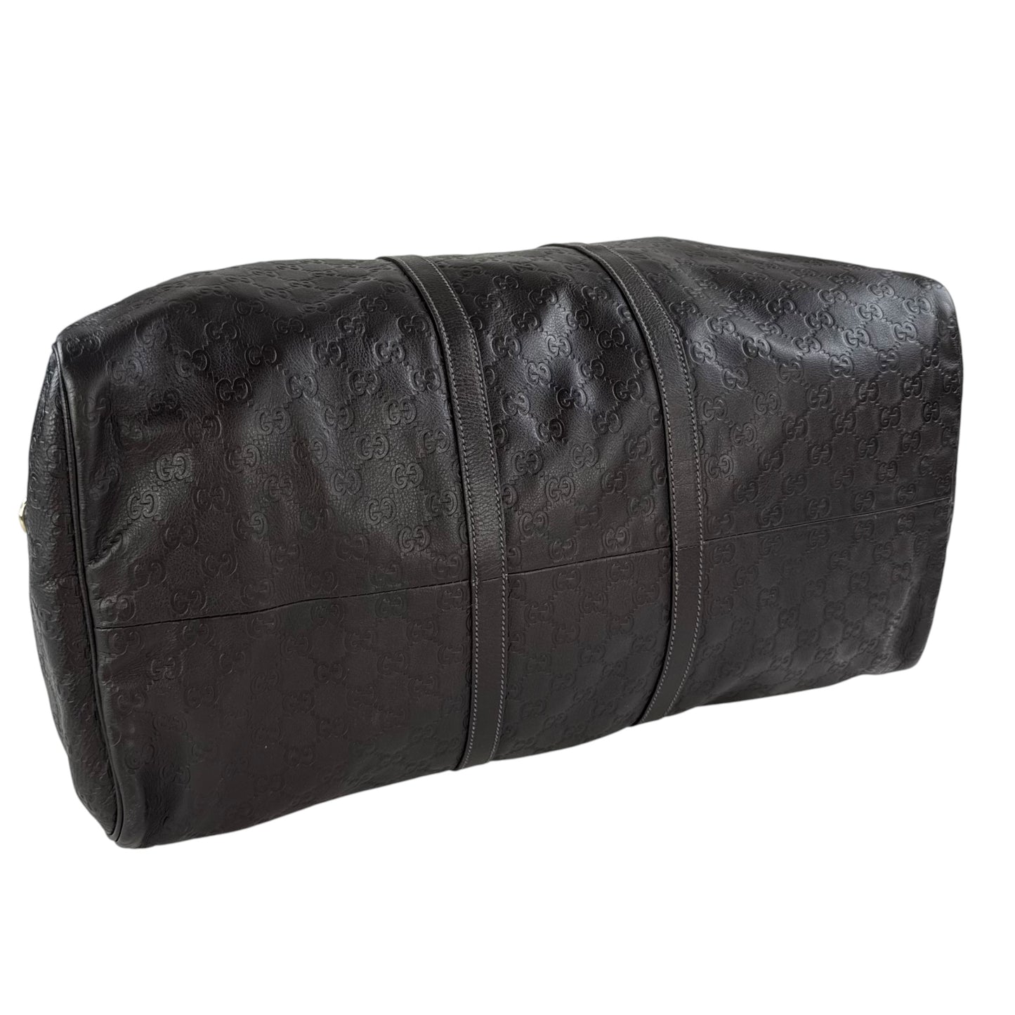 Gucci Monogram Leather Duffle Bag