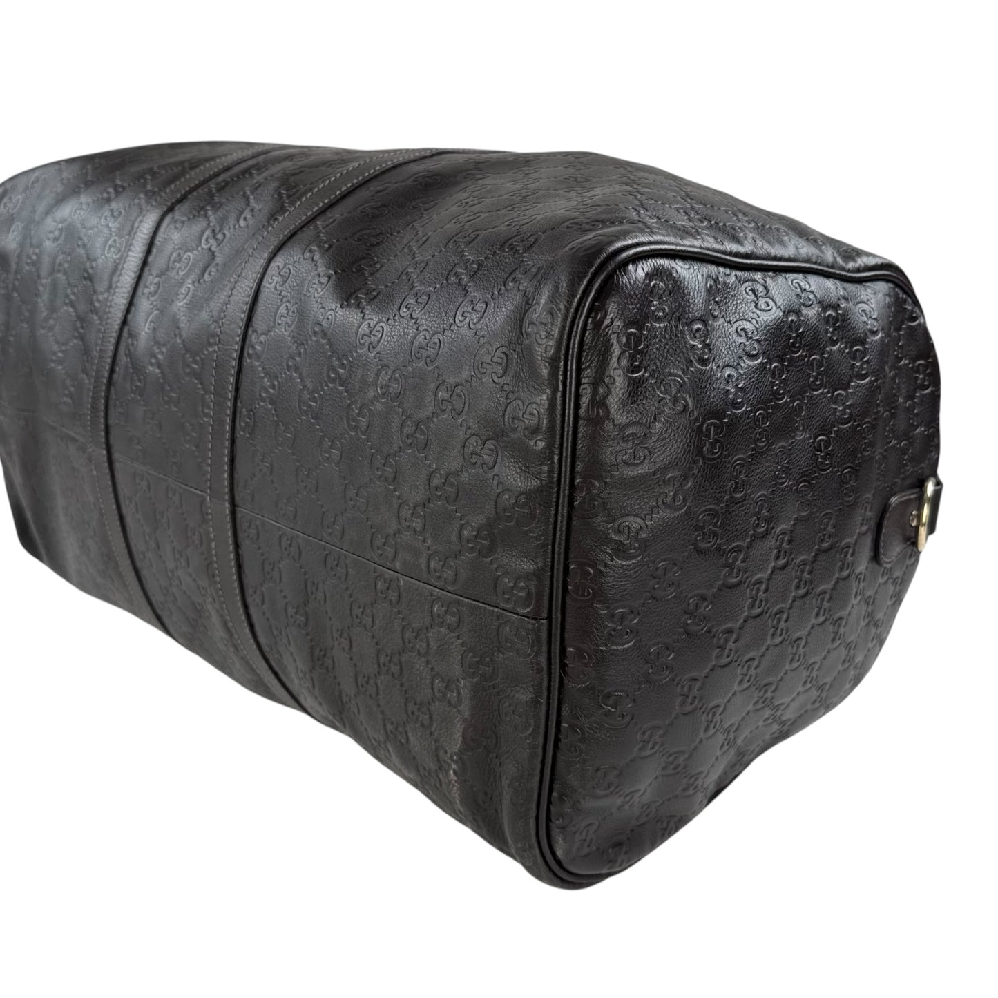 Gucci Monogram Leather Duffle Bag