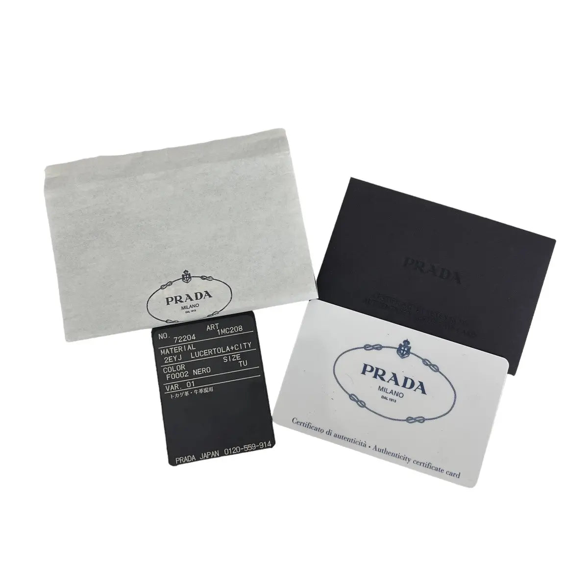 Prada Lizard Card Holder Wallet