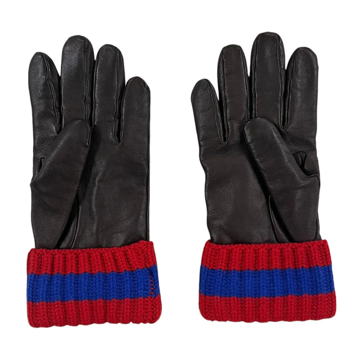 Gucci Lambskin Web Cuff Gloves