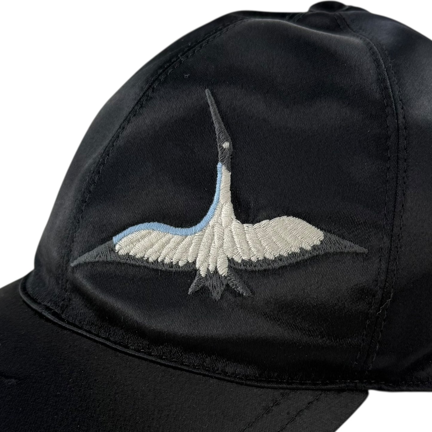 Bottega Veneta Satin Crane Baseball Cap Hat