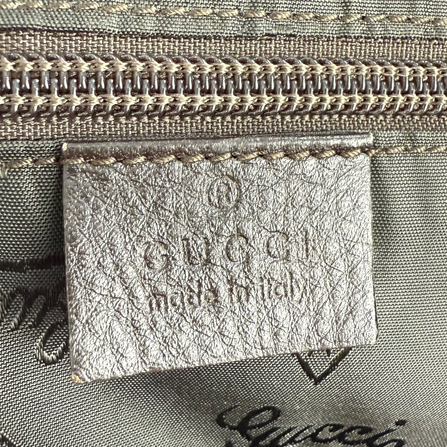 Gucci Leather Monogram Duffle Bag