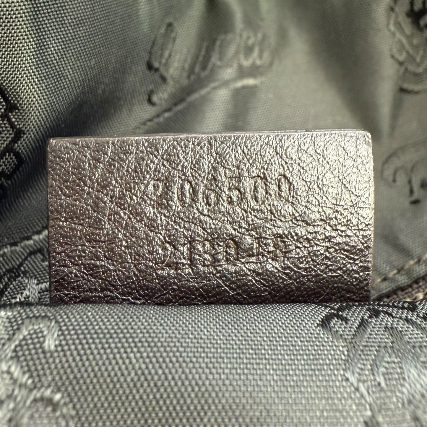 Gucci Leather Monogram Duffle Bag