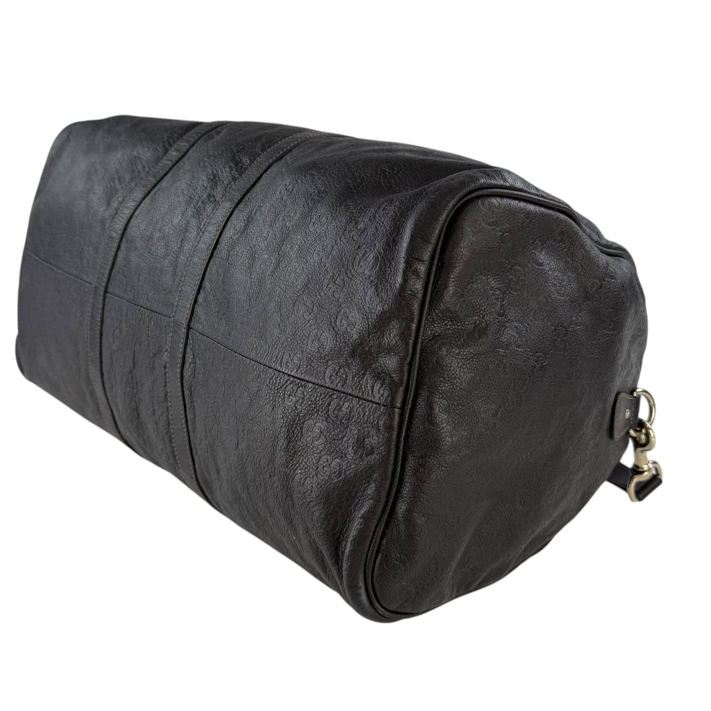 Gucci Leather Monogram Duffle Bag