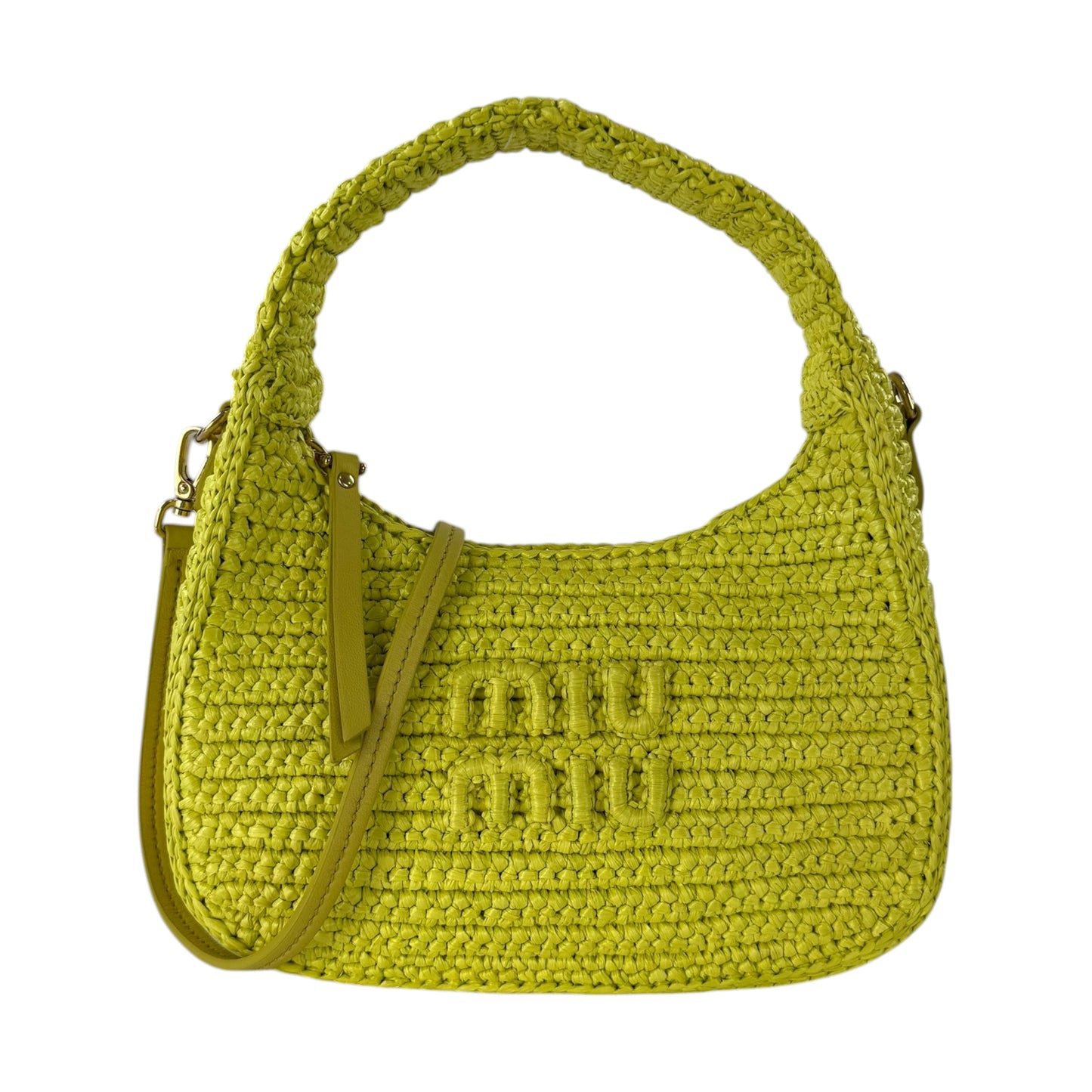 Miu Miu Wander Hobo Crochet Mini Two Way Bag