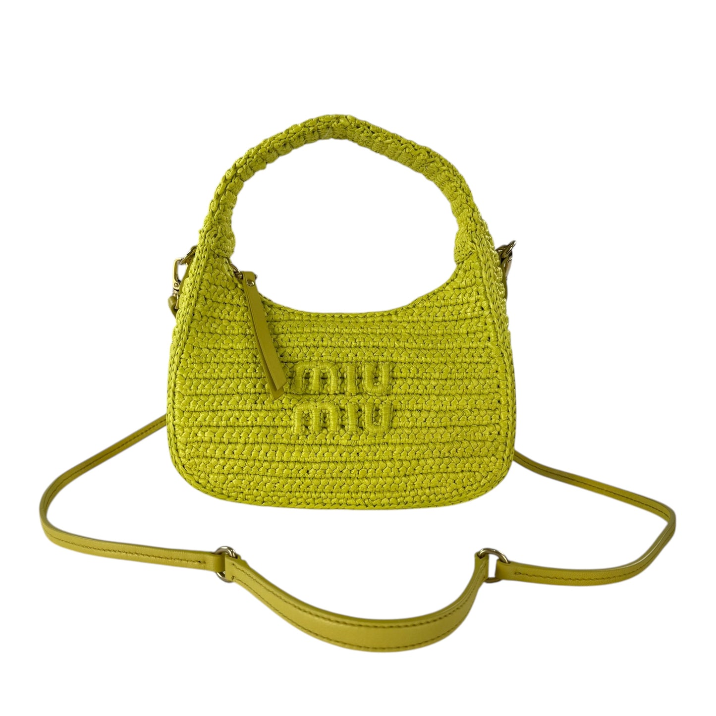 Miu Miu Wander Hobo Crochet Mini Two Way Bag