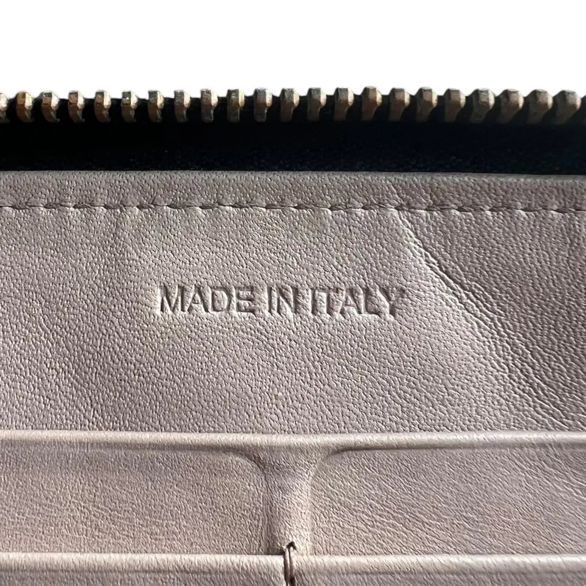 Prada Embossed Leather Zip Around Wallet