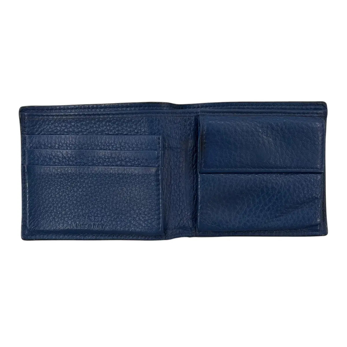 Prada Leather Corner Logo Bifold Wallet