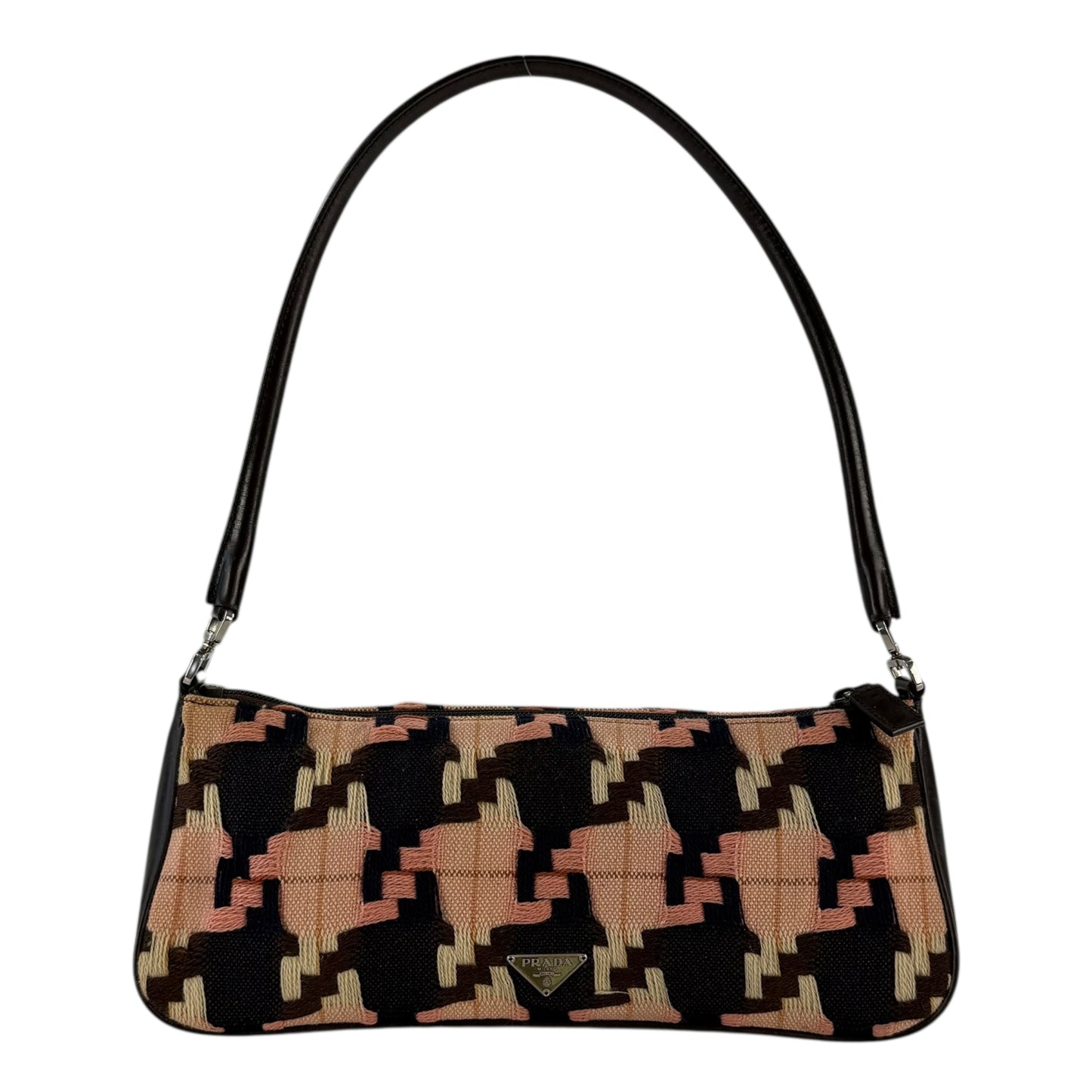 Prada Multicolor Knit Shoulder Bag