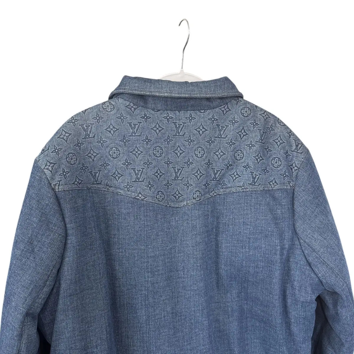 Louis Vuitton Monogram Padded Denim Jacket Indigo