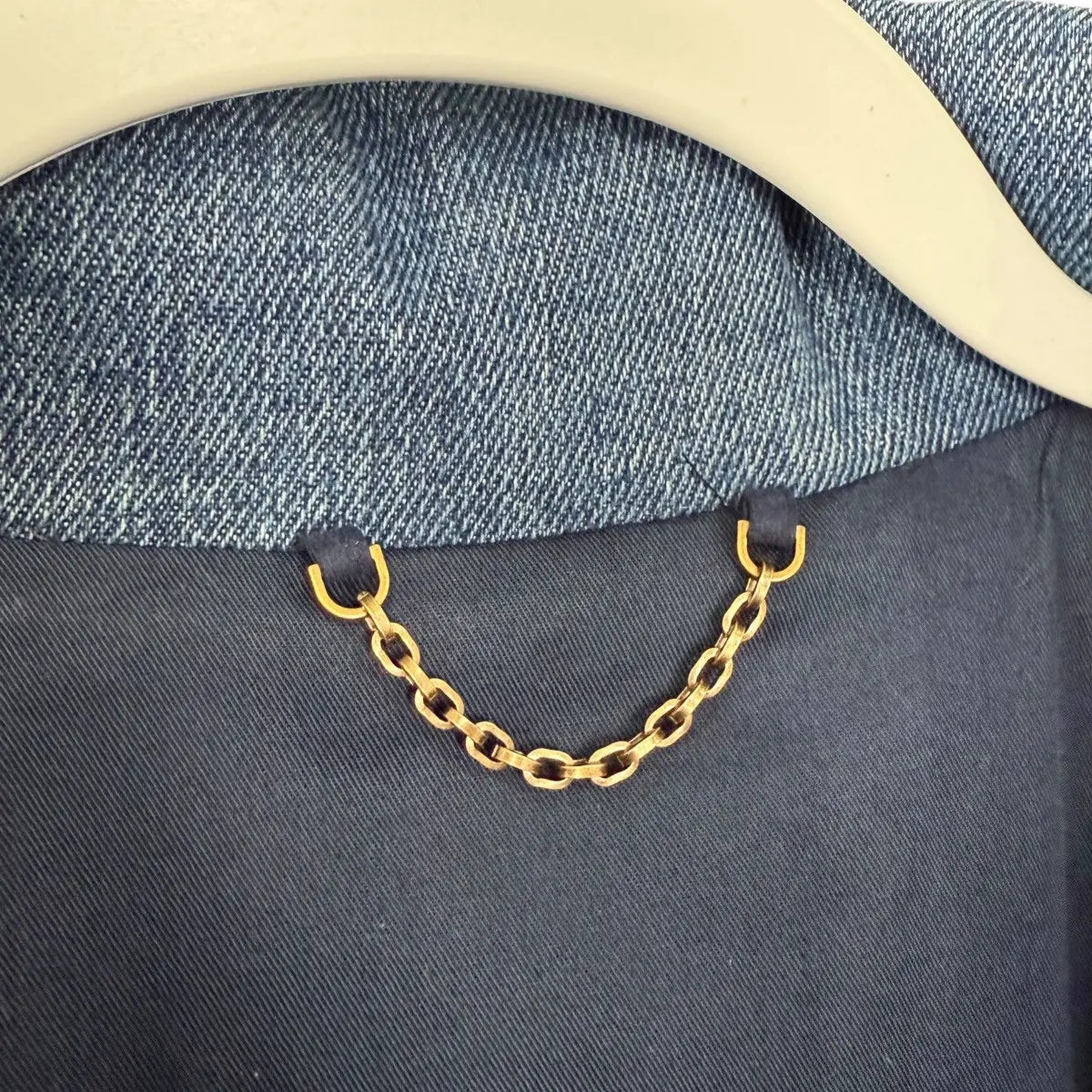 Louis Vuitton Monogram Padded Denim Jacket Indigo