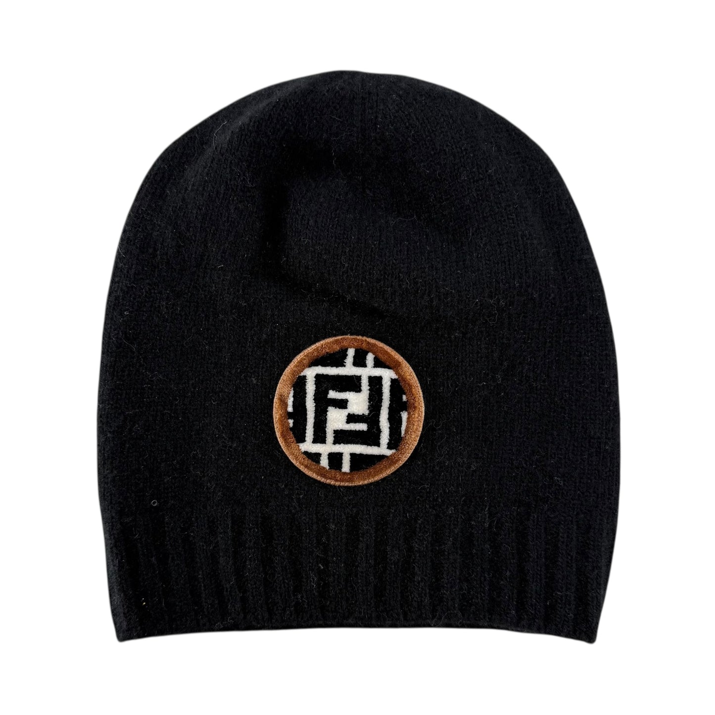 Fendi Zucca Wool Beanie Hat