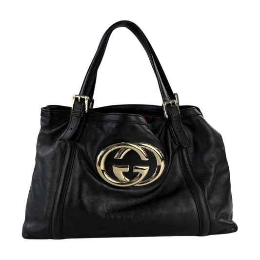 Gucci GG Leather Britt Tote Bag