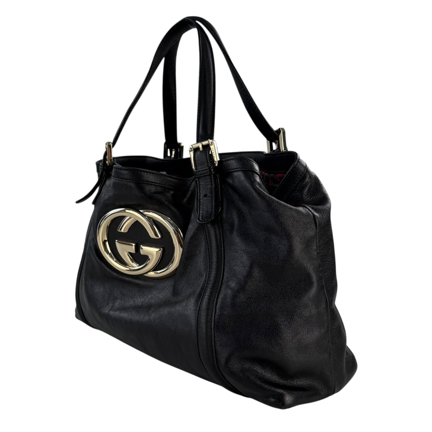 Gucci GG Leather Britt Tote Bag