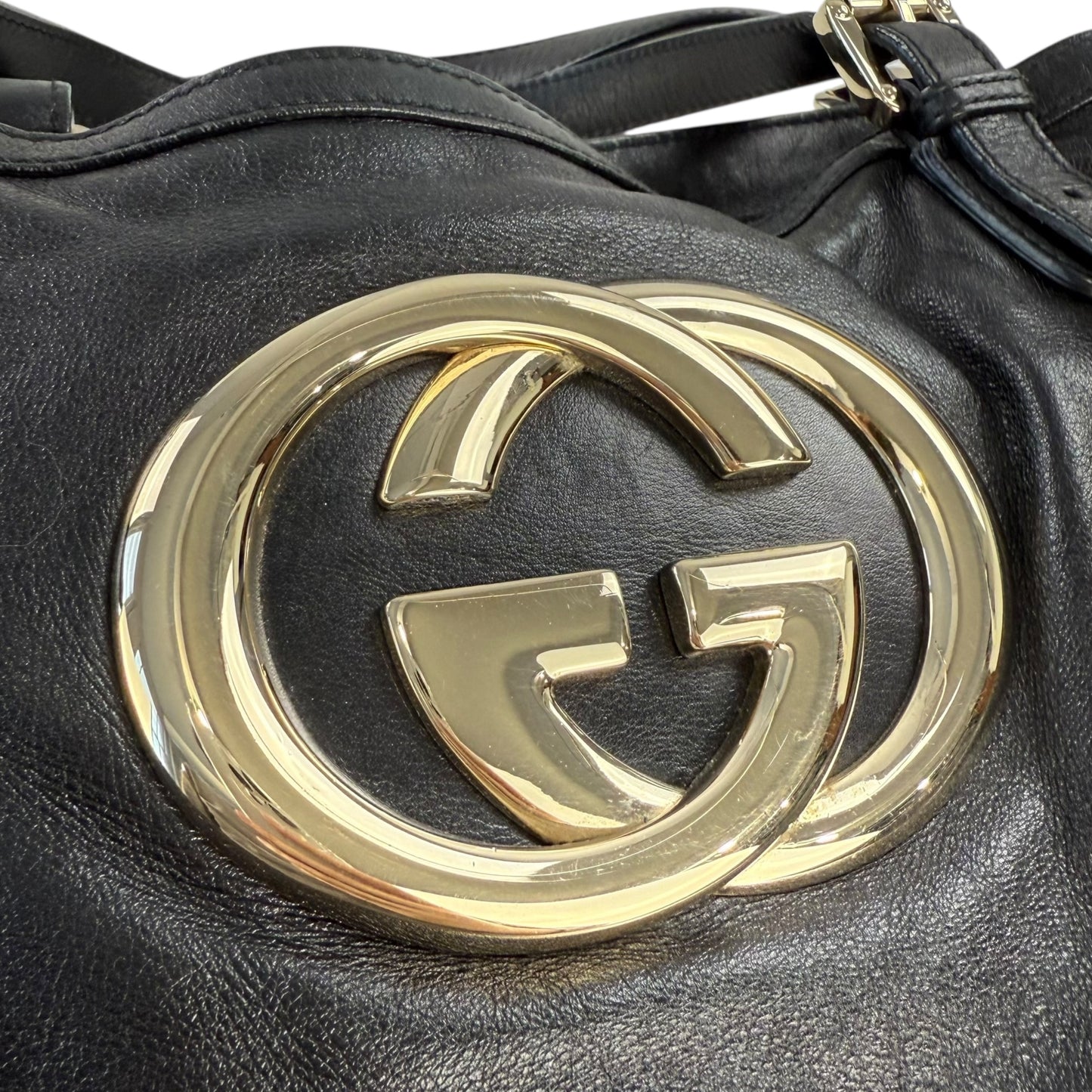 Gucci GG Leather Britt Tote Bag