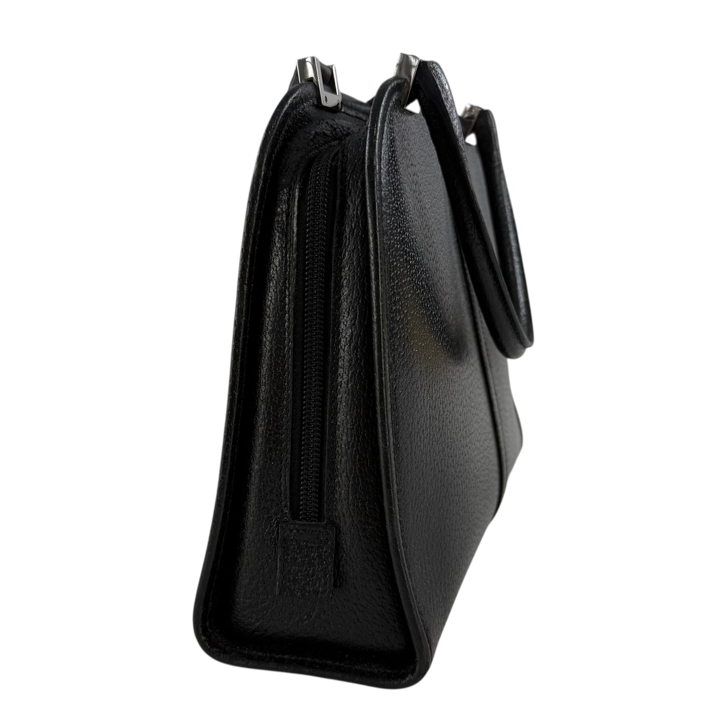 Gucci Jackie Piston Lock Leather Top Handle Handbag