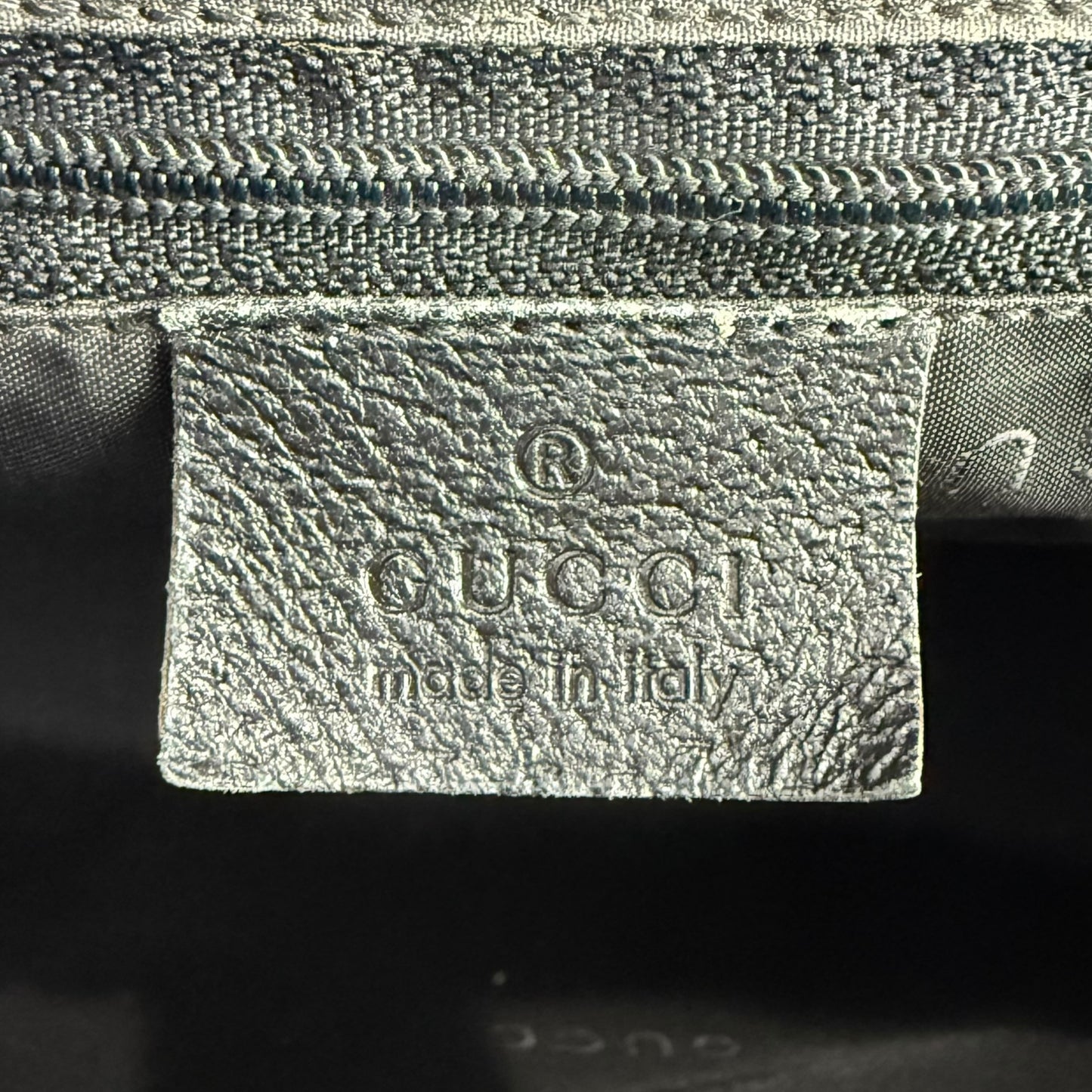 Gucci Jackie Piston Lock Leather Top Handle Handbag