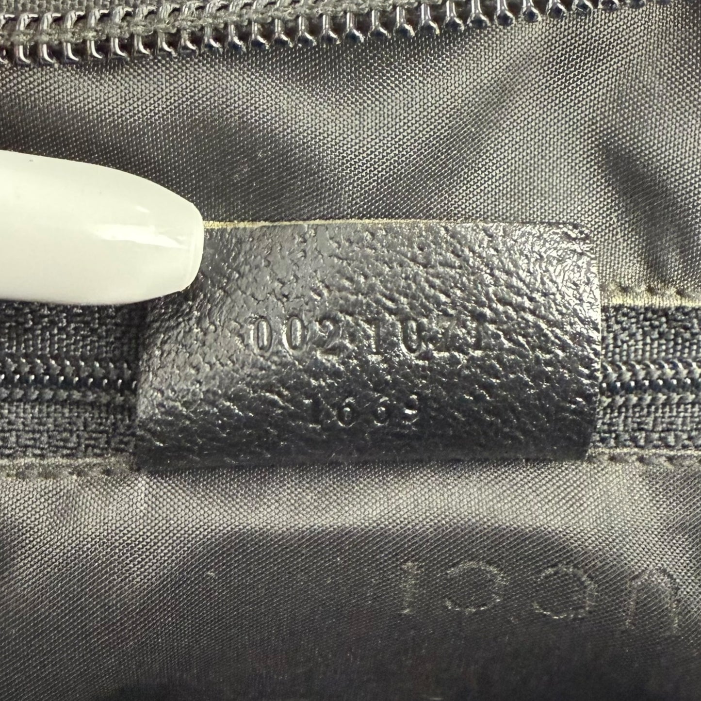 Gucci Jackie Piston Lock Leather Top Handle Handbag