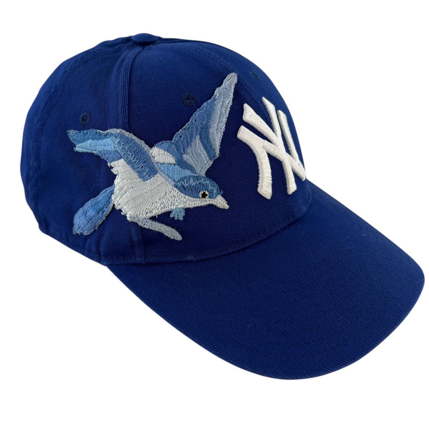 Gucci x MLB NY Yankees Blue Bird Baseball Cap Hat