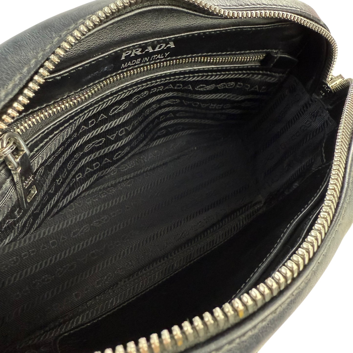 Prada Racing Logo Leather Crossbody Shoulder Bag