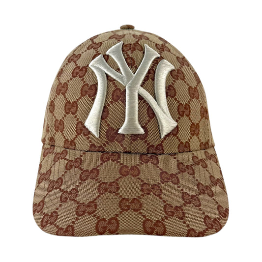 Gucci x MLB NY Yankees Monogram Baseball Cap Hat