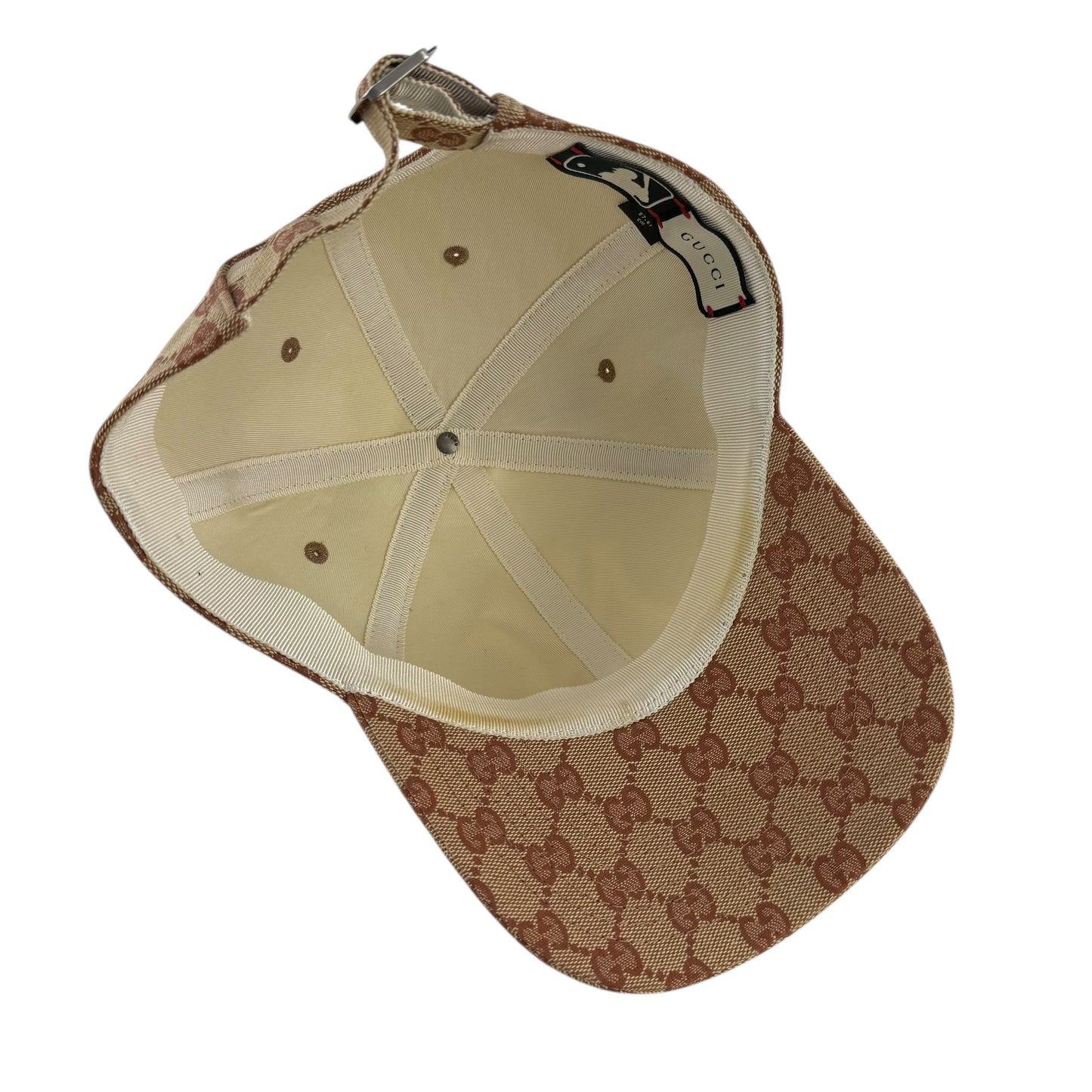 Gucci x MLB NY Yankees Monogram Baseball Cap Hat