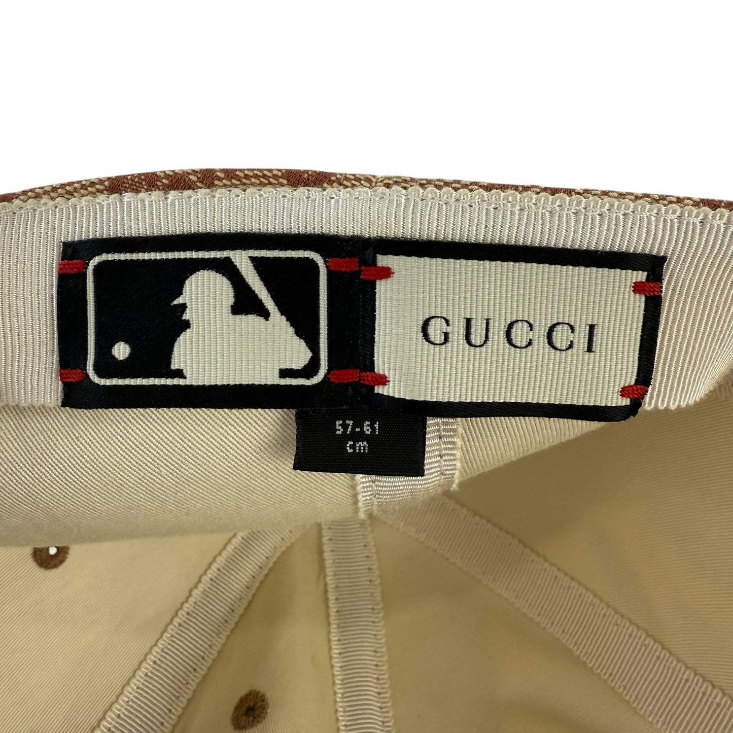 Gucci x MLB NY Yankees Monogram Baseball Cap Hat