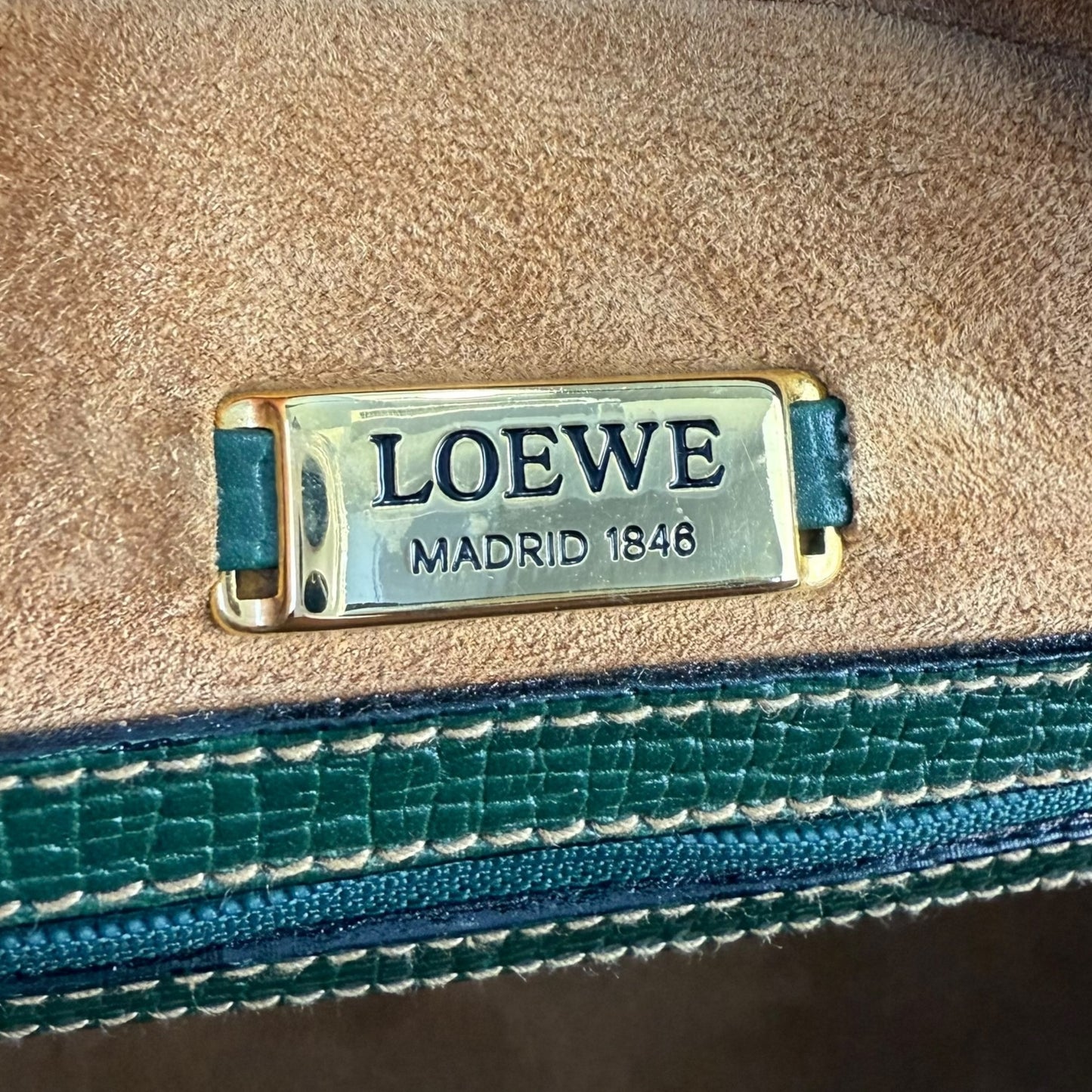 Loewe Leather Top Handle Shoulder Bag