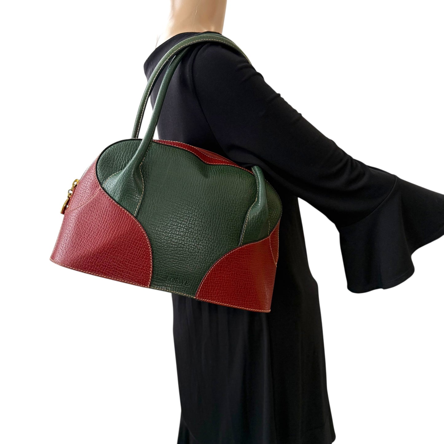 Loewe Leather Top Handle Shoulder Bag