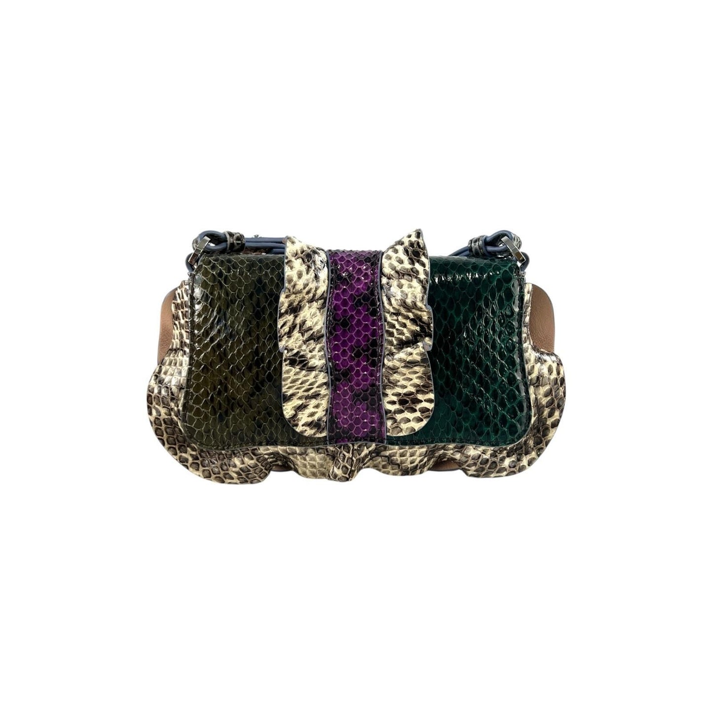 Fendi Python Mini MicroWaves Crossbody Bag