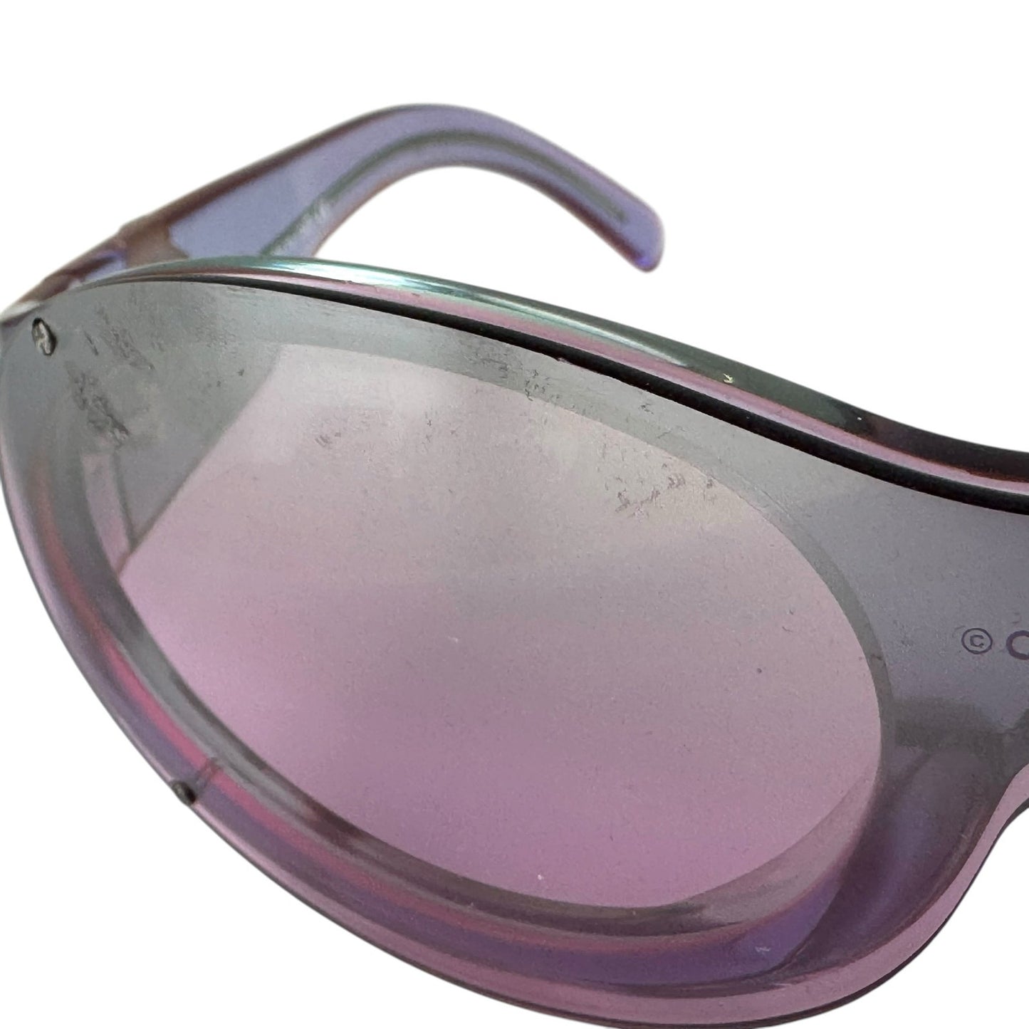 Chanel CC Purple Oval Sunglasses