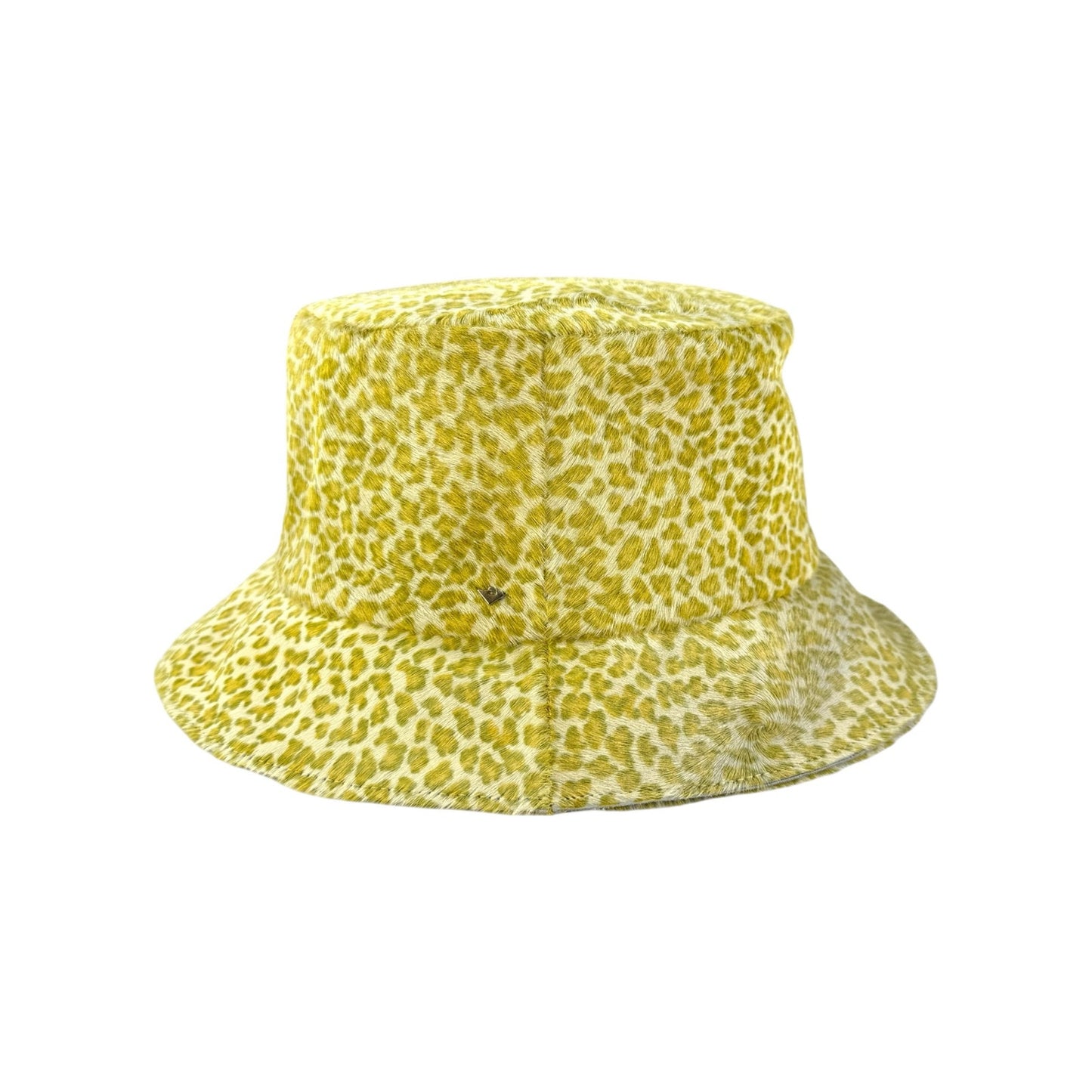 Bottega Veneta Leopard Print Calf Hair Bucket Hat