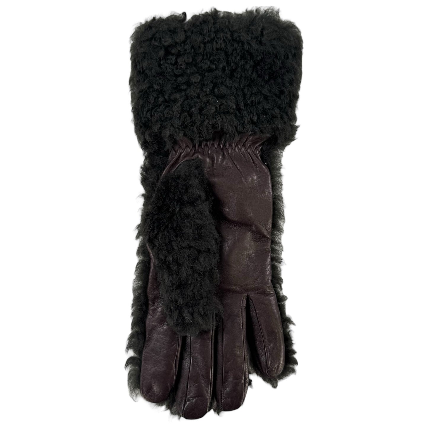 Bottega Veneta Shearling & Leather Gloves