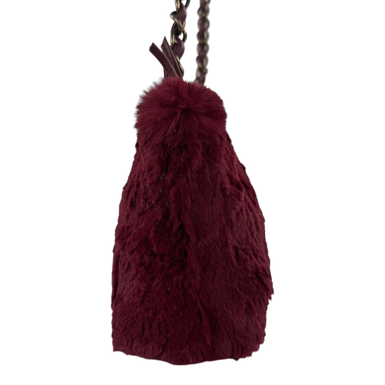 Chanel Vintage Rabbit Fur Shoulder Bag