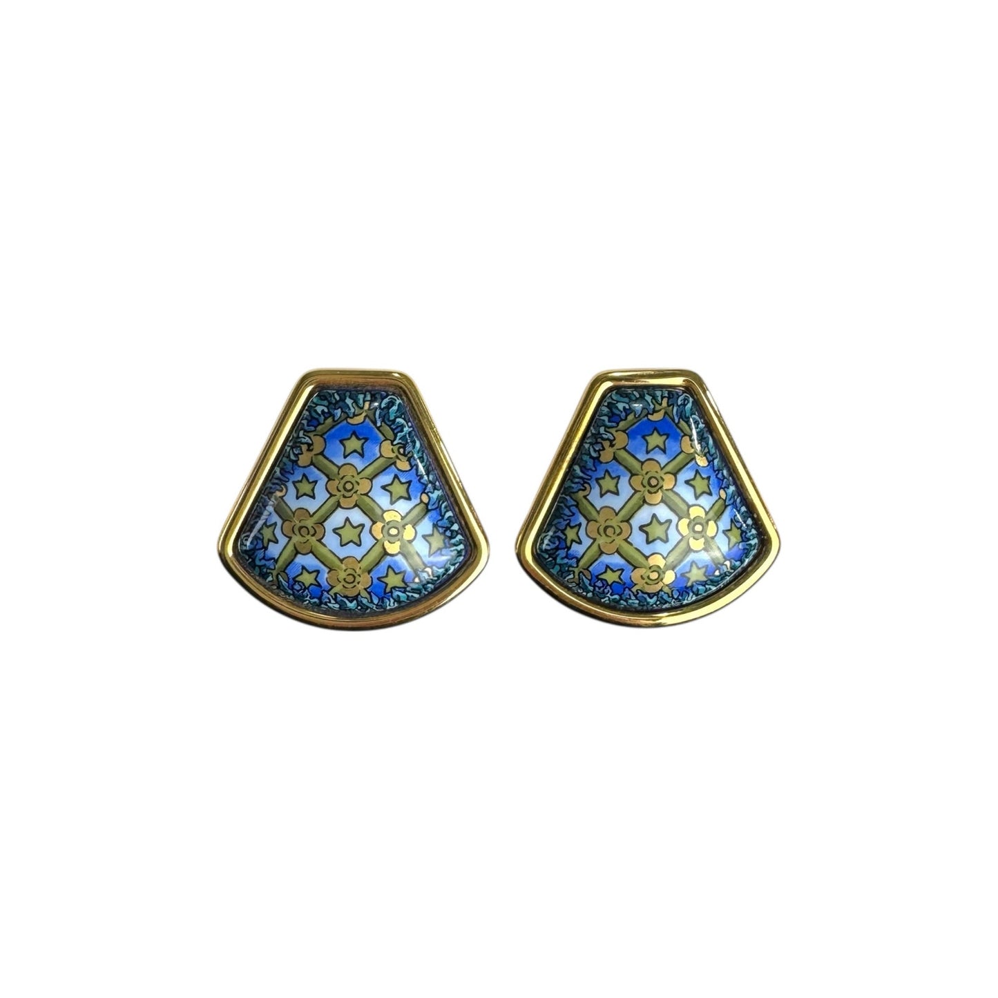 Hermes Vintage Enamel Earrings