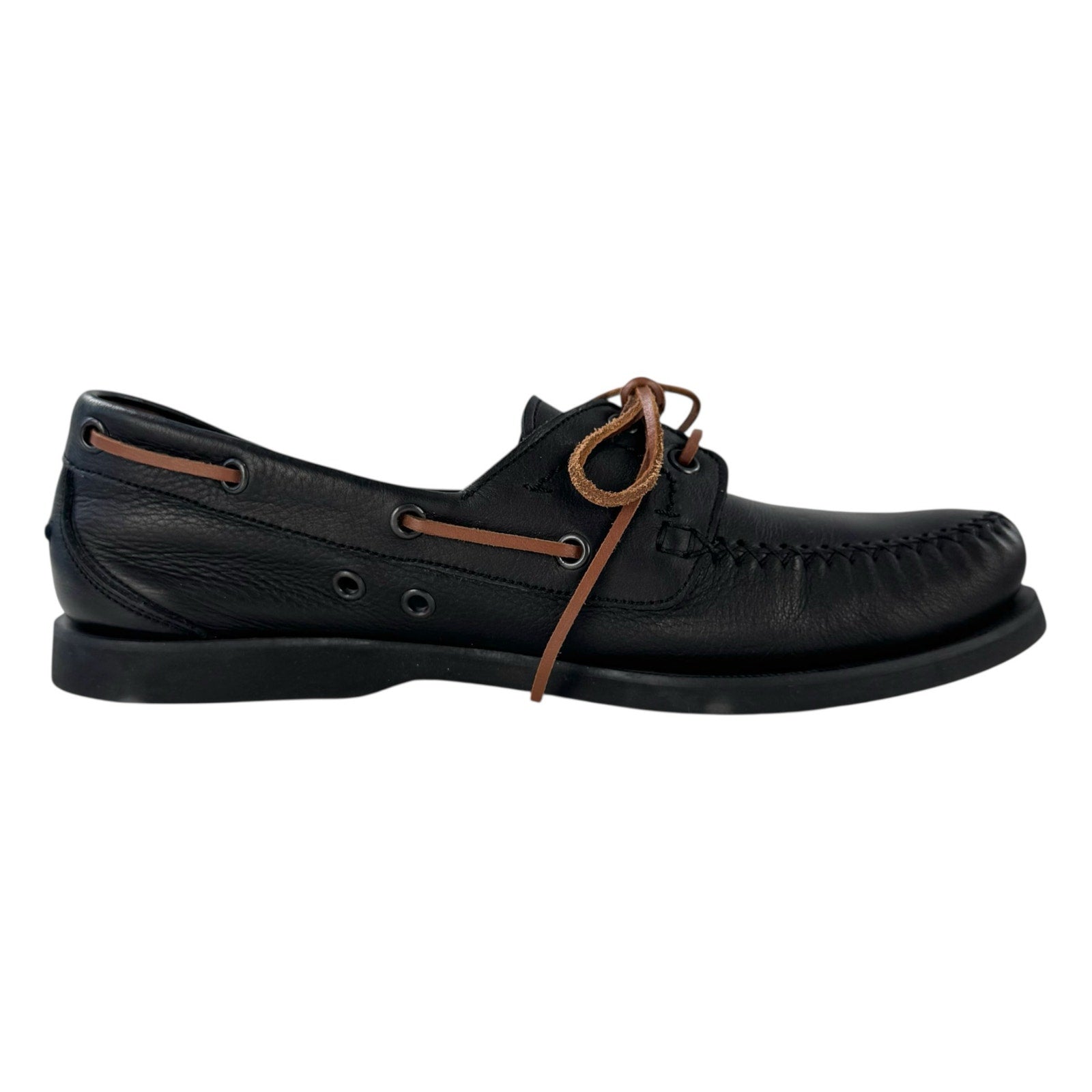 Bottega Veneta Leather Boat Shoes