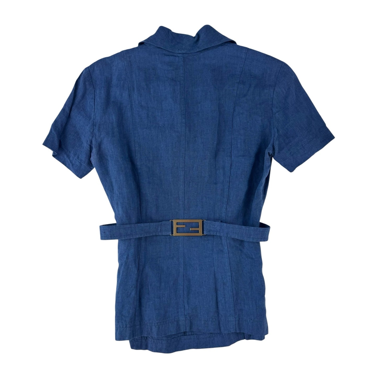 Fendi Vintage Linen Skirt & Top Set