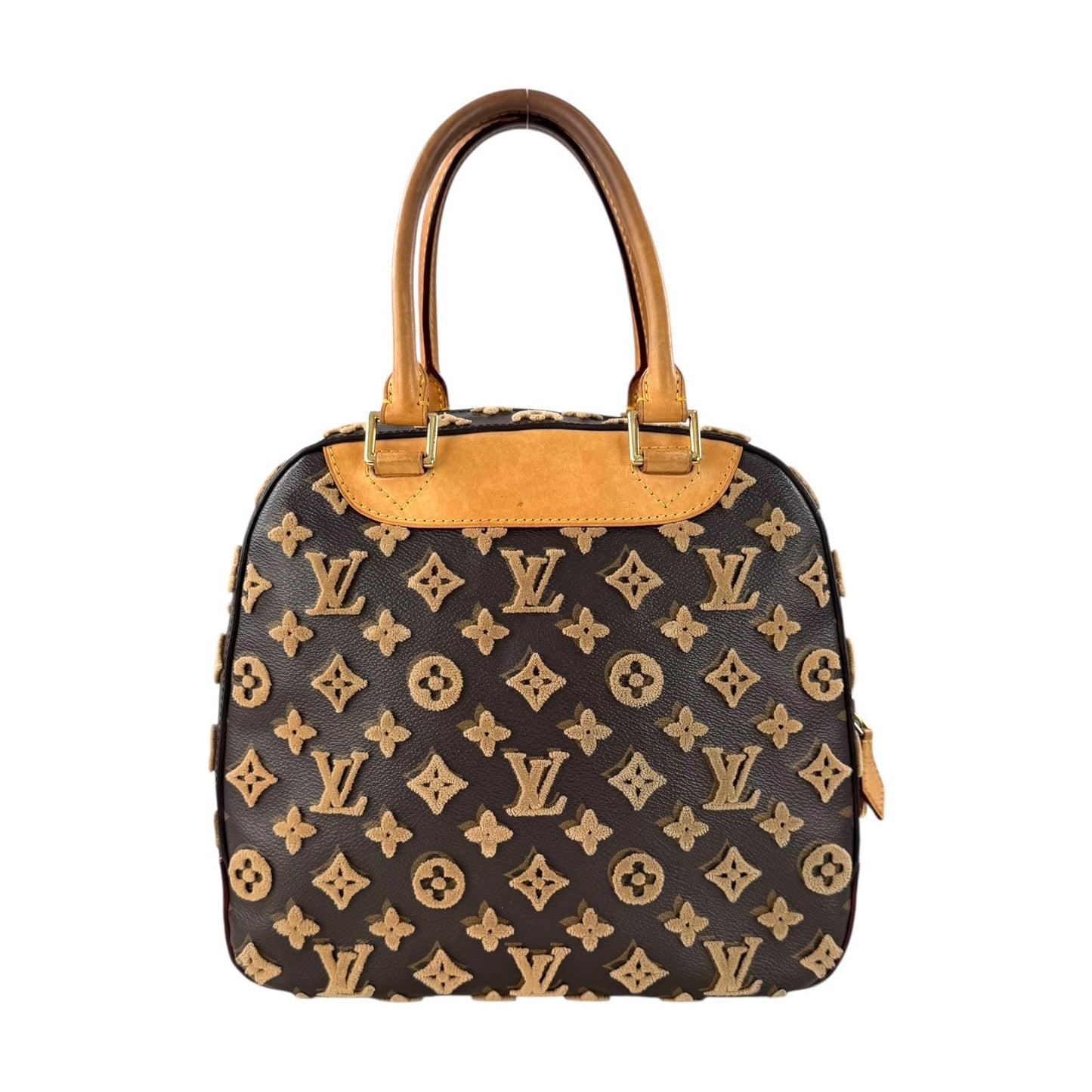 Louis Vuitton Limited Edition Monogram Tuffetage Deauville Cube Handbag