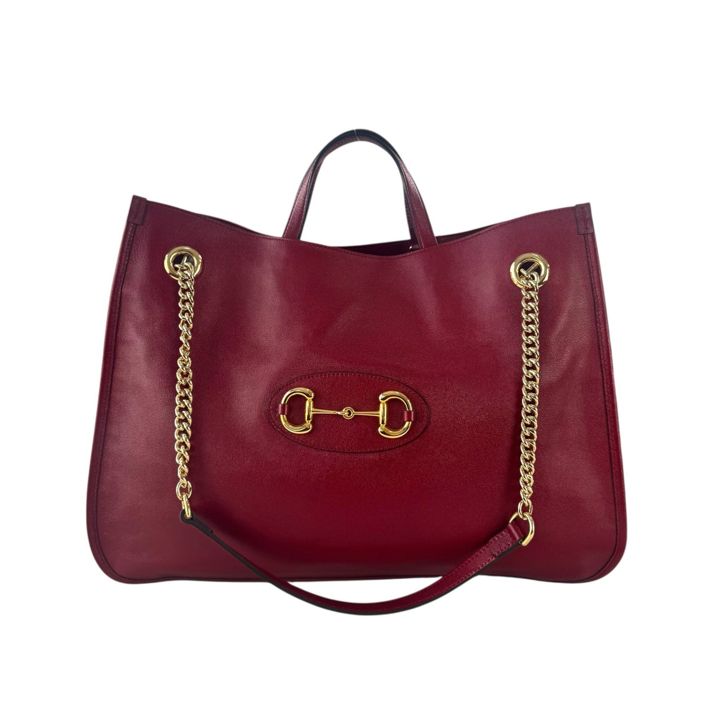 Gucci Horsebit Leather Two Way Bag