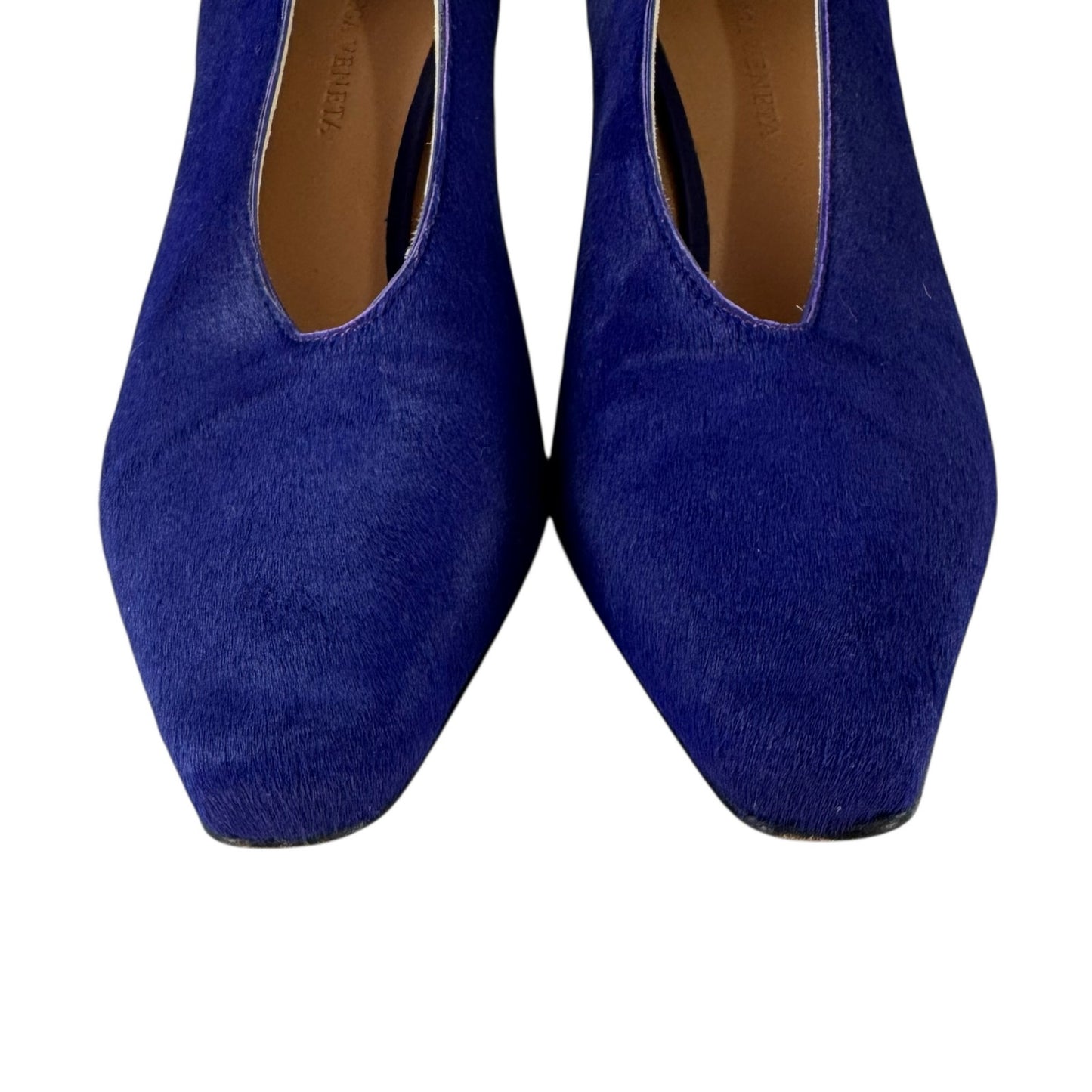 Bottega Veneta Purple Calf Hair Almond Pumps